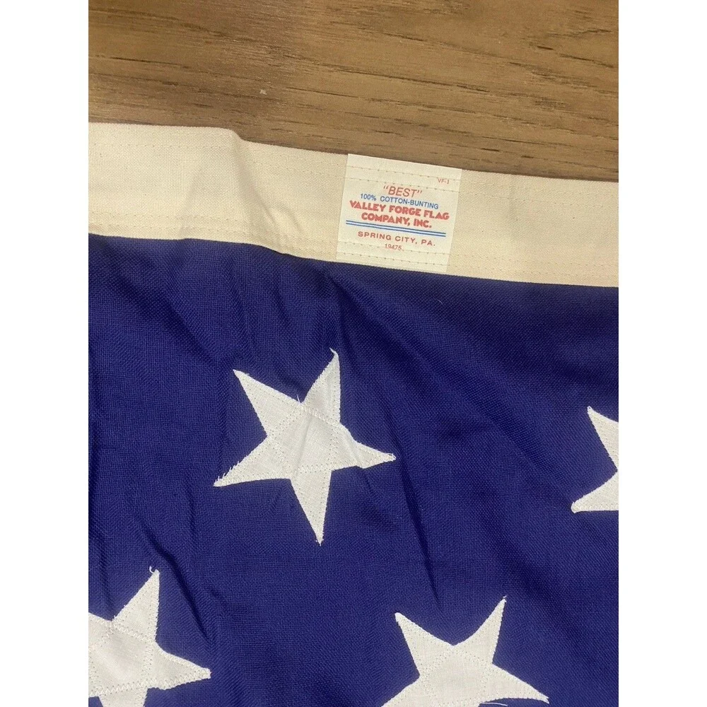 Large USA Flag American Best Valley Forge Flag Company 50 Star Flag 9x5